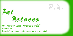 pal melocco business card